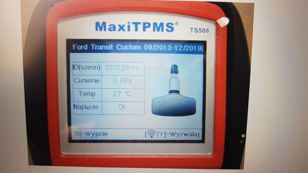 Czujnik TPMS 433MHz DV6T-1A150-AA Ford Transit Custom Ford Edge