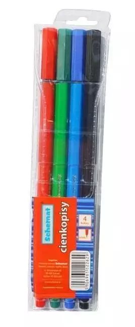 Cienkopisy 0,4Mm 4 Kolory. Schemat