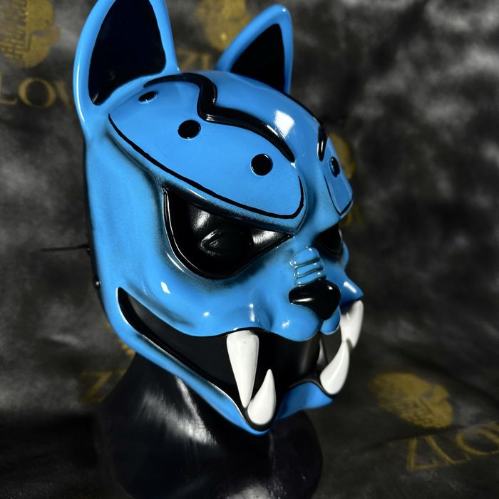 Maska japońska Kitsune– ręcznie robiona, unikat