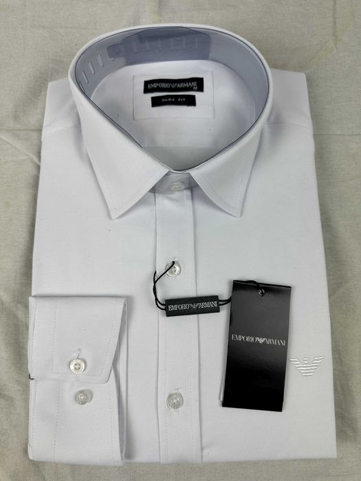 Koszula męska koszule biała slim armani jeans nowość