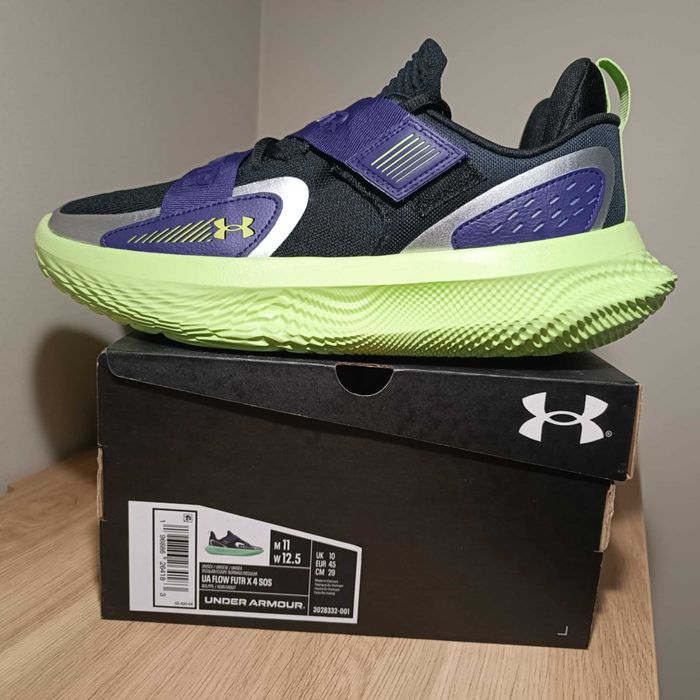 Under Armour Flow Futr X 4 SOS r. 45 (29 cm) Black/Purple