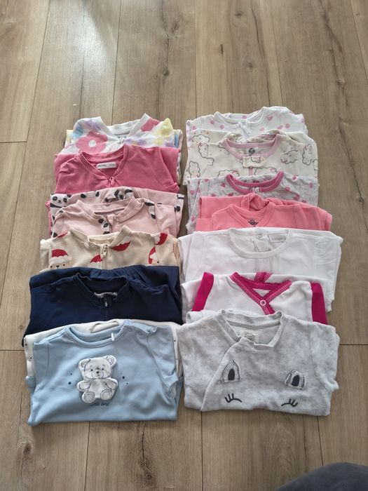 Paka/zestaw pajacyków 68 dla dziewczynki. Świetny stan.