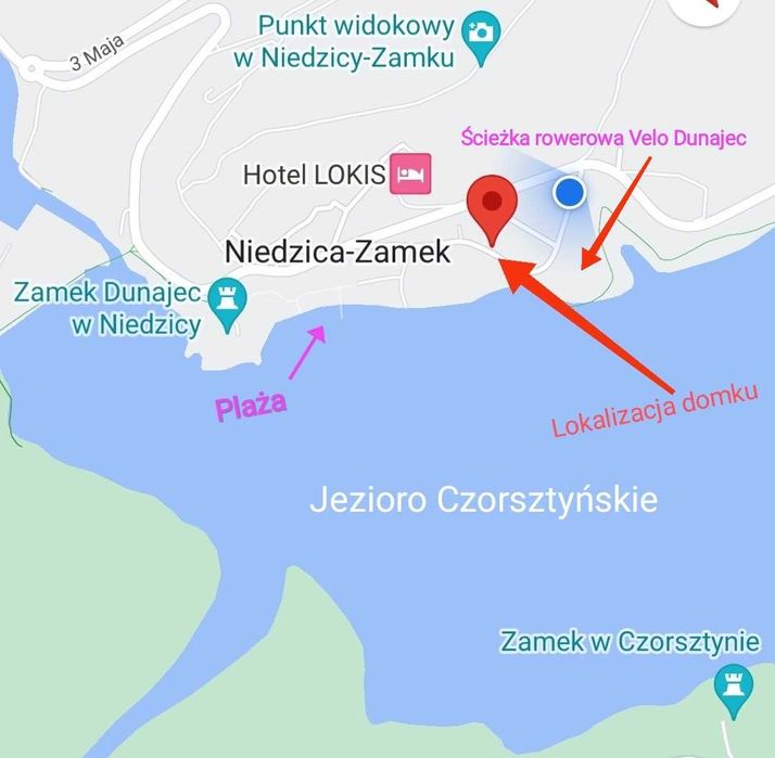 Domek nad Jeziorem Czorsztyńskim - Niedzica Zamek