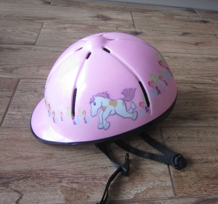 Kask ochronny Red Horse - różowy - dla dziewczynki