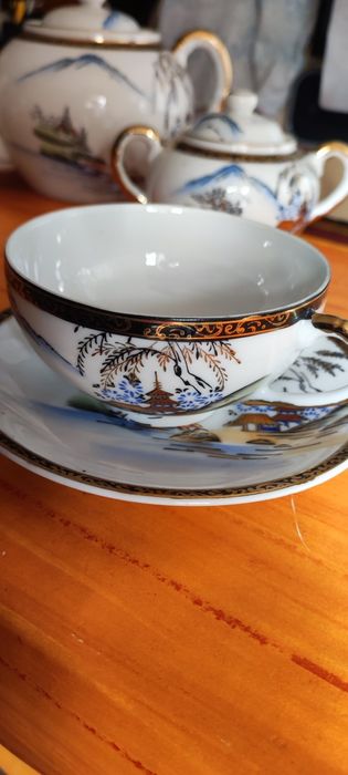 Conjunto de chávenas de café original do Japão