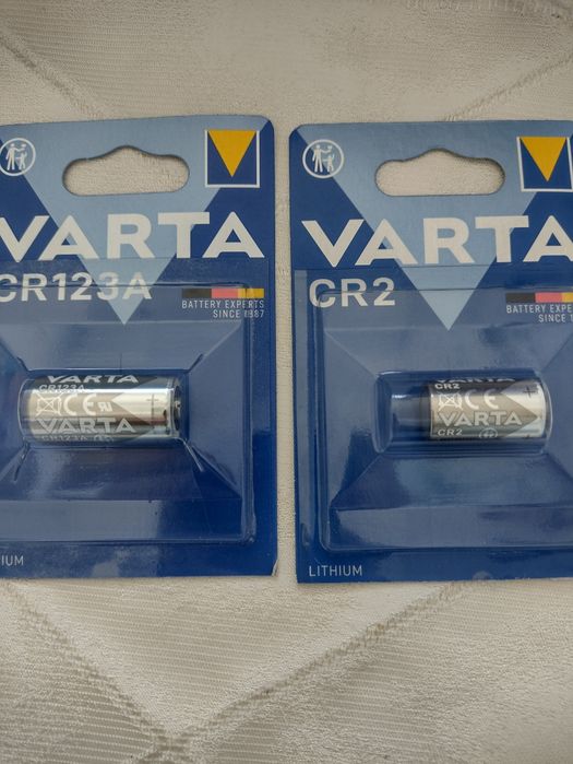 Батарейки CR123, CR 2. Varta. Найкращі.