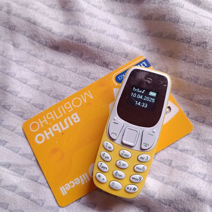 Міні телефон 2 sim 0000  (У НАЯВНОСТІ) синій  2G НОВИЙ Швидка відпра