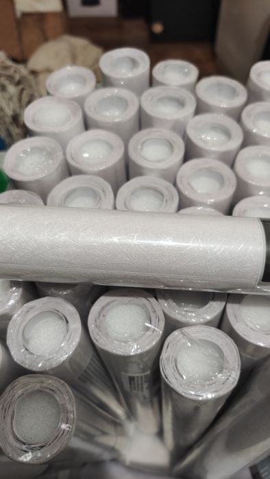 Tapeta Ścienna w rolce Samoprzylepna Wodoodporna 40x300cm Biały