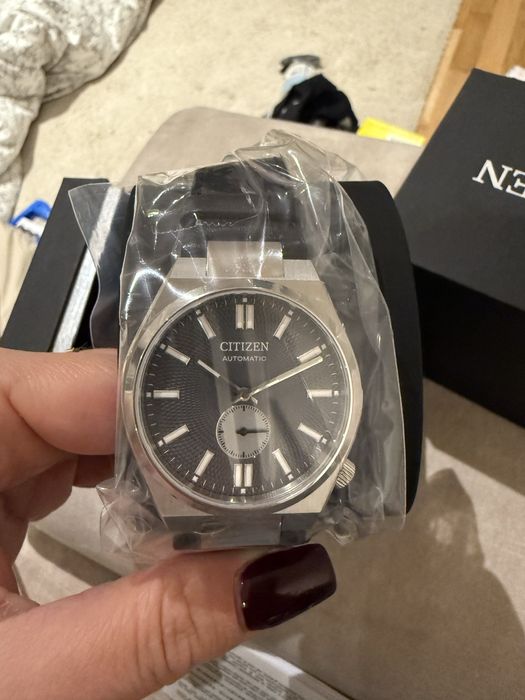 CITIZEN NK5010-01H zegarek meski stalowy skorzany elegancki nowy