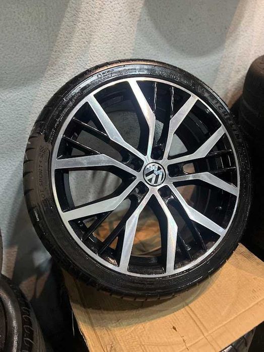 pack jantes e pneus 19 5x112 vw usadas