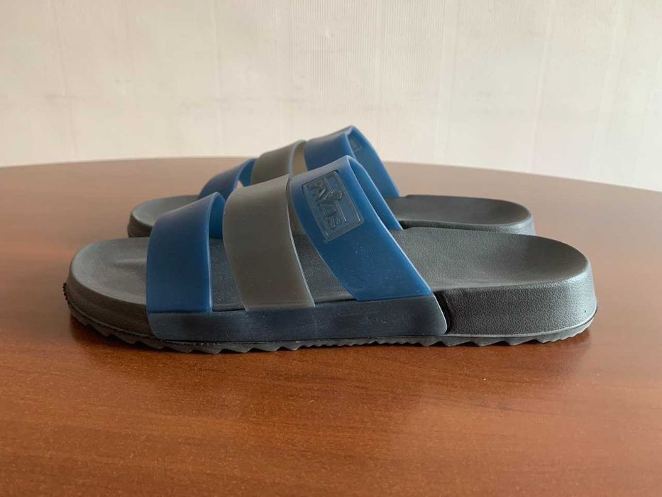 Тапки летние пляжные мужские серые 44р.