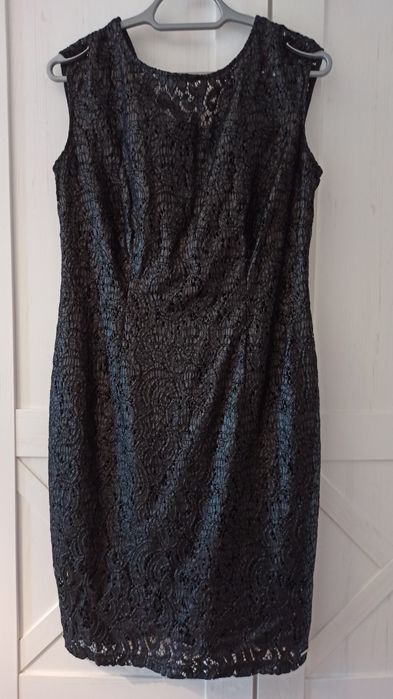 Sukienka koktajlowa Monnari 40 czarna koronka