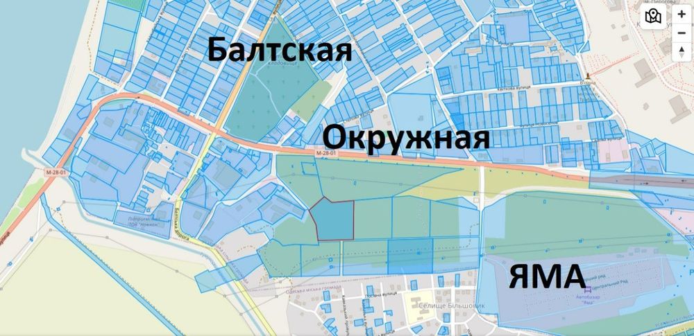 Окружная дорога ( не фасадный участок ) "Яма" ориентир. сотр со всеми