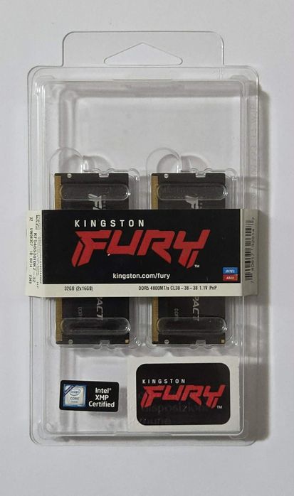 RAM DDR5 2x16GB (32GB) SO DIMM / Kingston Fury Impact KF556S40IBK2-32