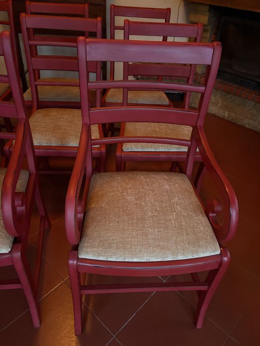Conjunto de 8 cadeiras mesa sala de jantar