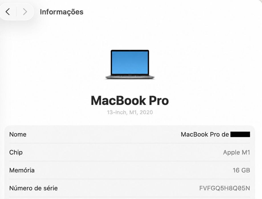 MacBook Pro 2020 Touchbar