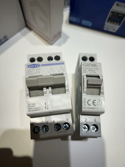 Смарт вимикач автомат томзн tomzn 63А ватметром реле напруги захист