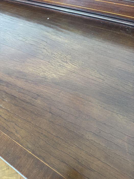 Aparador sideboard antigo com vitrine vidro facetado