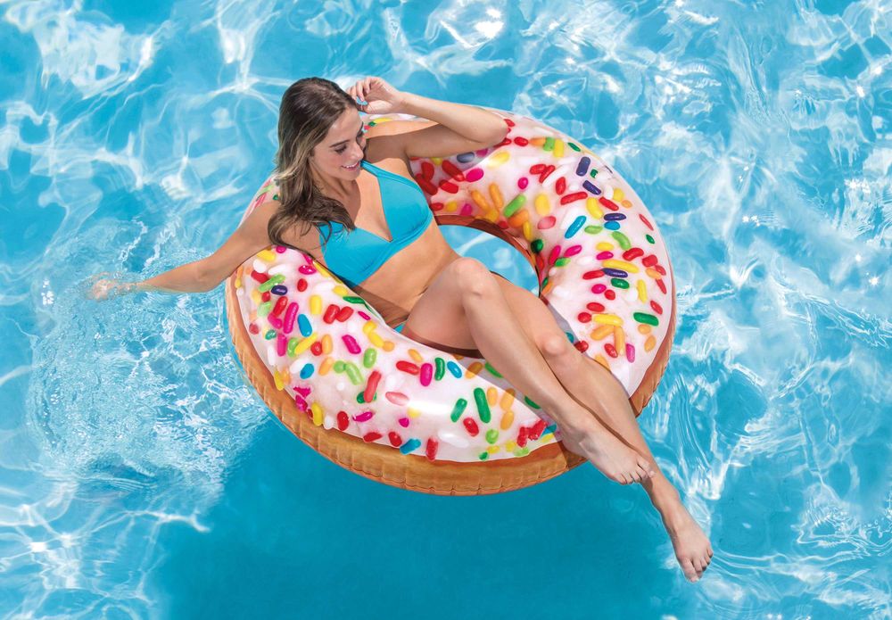 Dmuchane Koło Donut 99 cm INTEX Do Basenu i Na Plażę