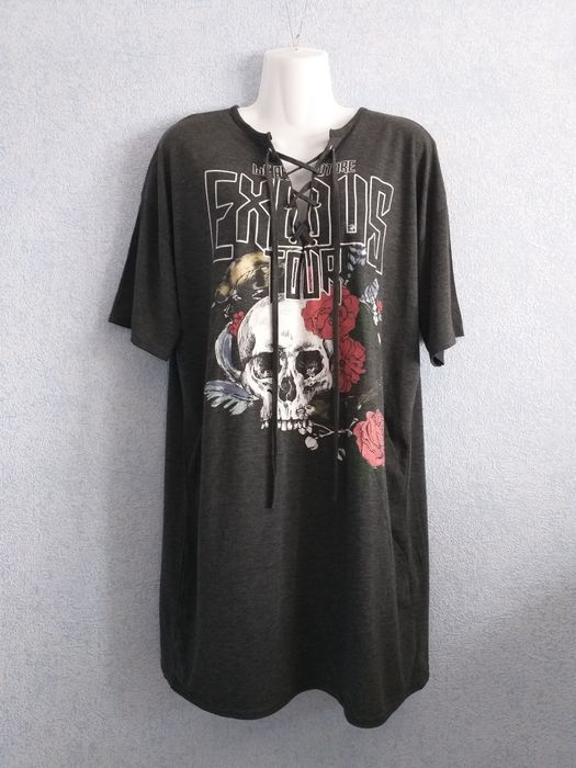 Футболка туніка у рокерскому стилі L-XL