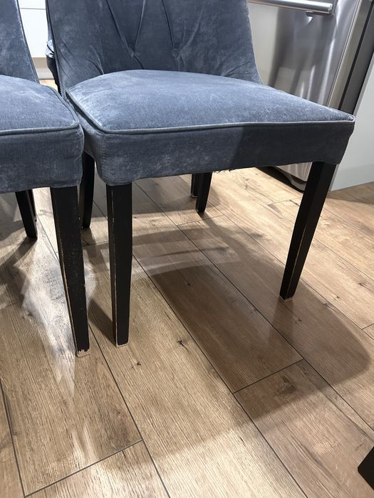 Krzesła velvet tapicerowane  4 szt kpl