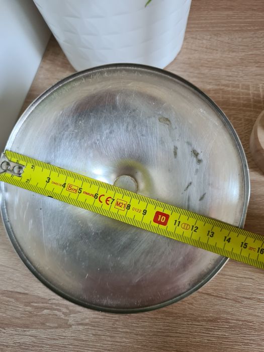 Metalowa pokrywka na cukiernicę bombonierę miskę PRL