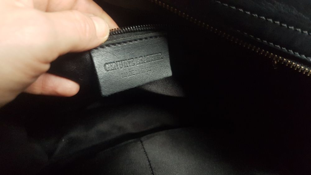 Wloska torebka made in italy skóra czarna