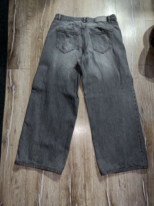Джинси сірі широкі