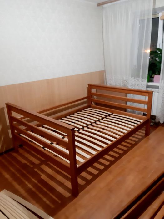 Ліжко двоярусне дерев'яне на три місця, ліжко-трансформер сімейне Київ