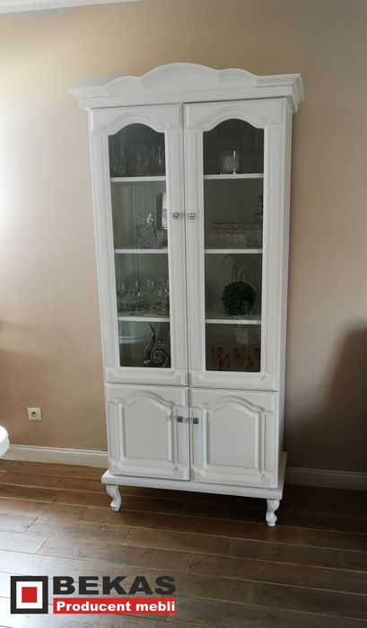 Prześliczna Witryna 90` Biała Prowansalska Dąb Ludwik Producent BEKAS