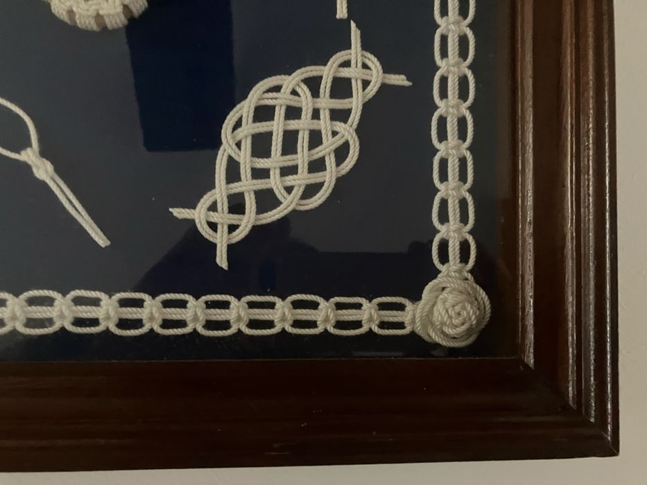 Quadro com nos de marinheiro