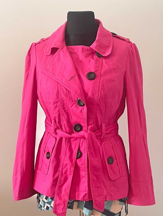 Trencz damski z paskiem Marks & Spencer, praktycznie jak nowy