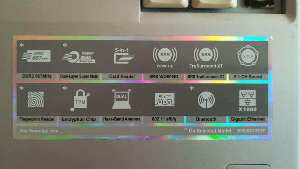 Ноутбук LG M1 на запчастини