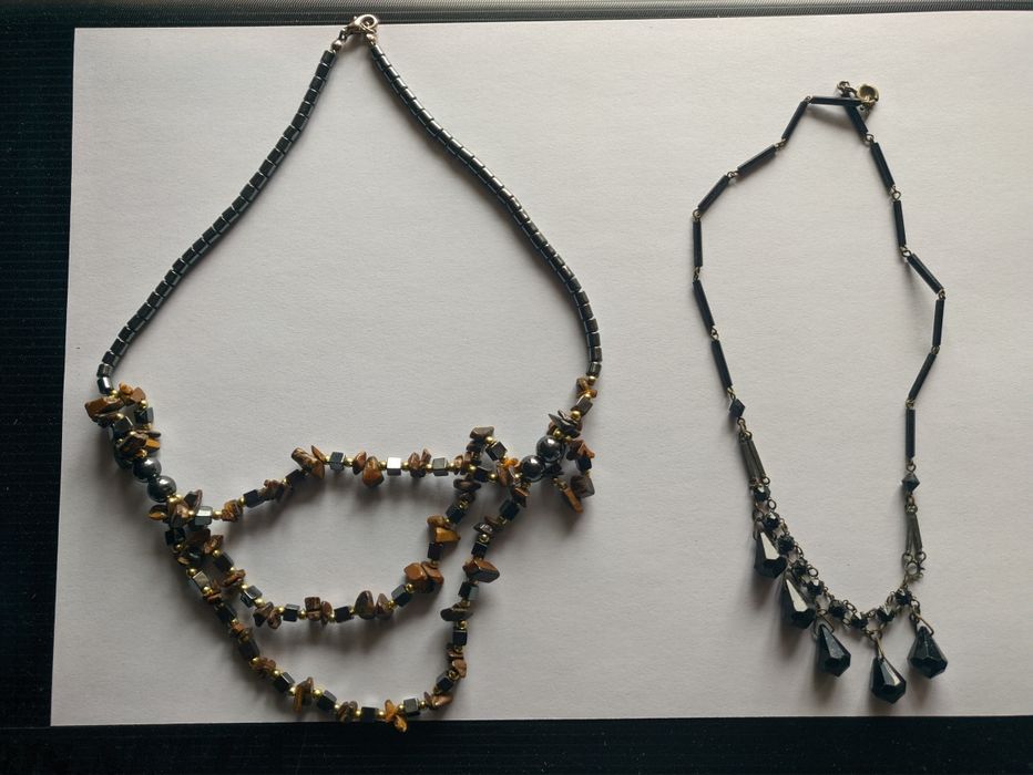 Бусы ожерелье колье натуральный камень винтаж сделано в ссср