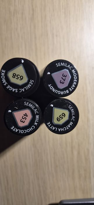 Lakier hybrydowy Semilac 453, 373, 659, 658
