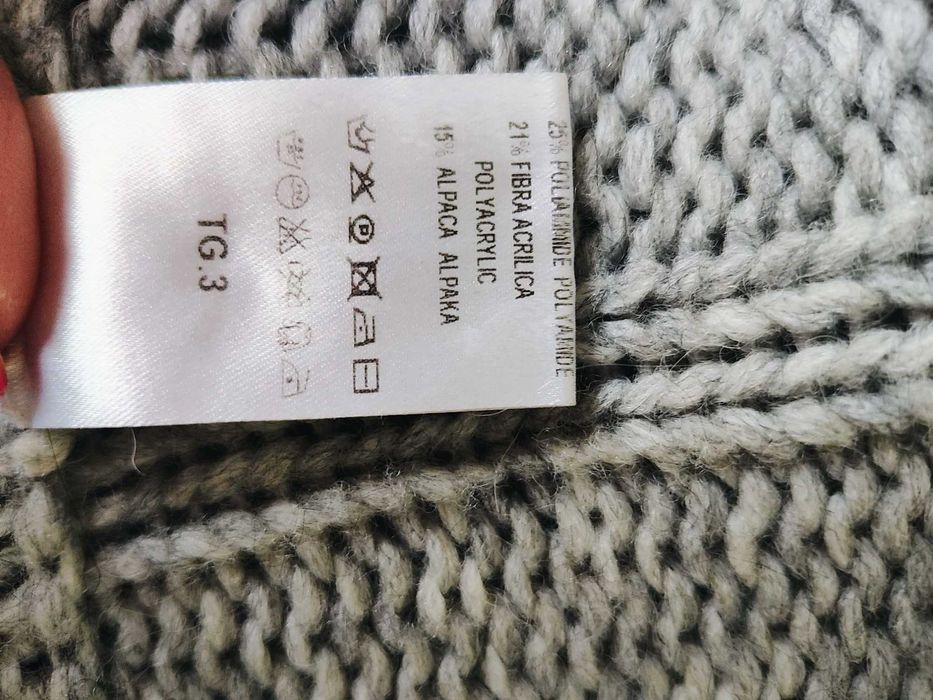 Manila Grace kardigan szary melanż rozm. uniwersalny