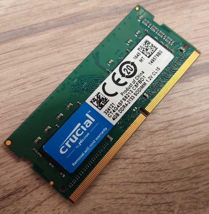 PAMIĘĆ RAM DDR4 4GB CRUCIAL Micron PC4-2133 ~ 2133MHz CL15 1.2V do laptopa