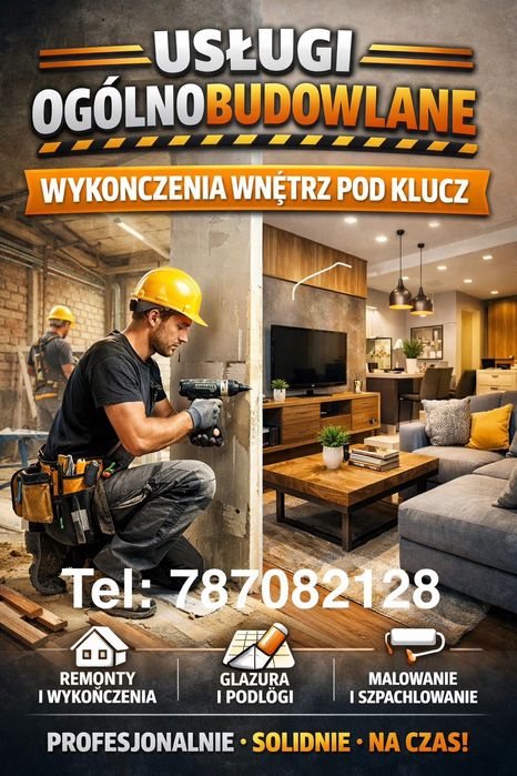 Usługi budowlane wykończenia wnętrz