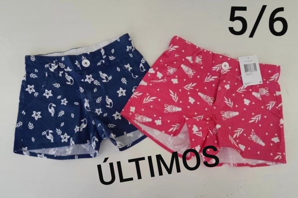 Calções menina novos