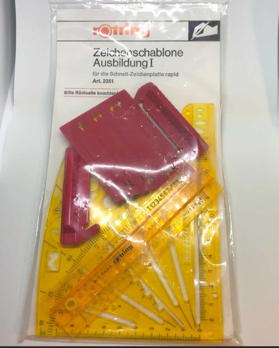 Prancheta de Desenho ROTRING A3 - com réguas e escantilhões