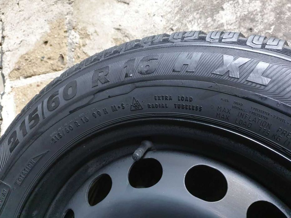 Dwie Opony zimowe 215/60R16 Semperit Master-Grip 2 5,5mm 2019r