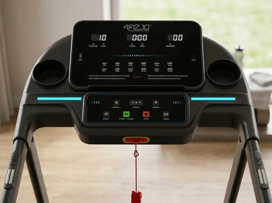 Bieżnia Elektryczna Domowa | 14km/h | 4FIZJO Treningowa | Składana na Płasko  | Amortyzacja | Darmowa Wysyłka | Gwarancja 2 Lata | Nowa | FV23%
