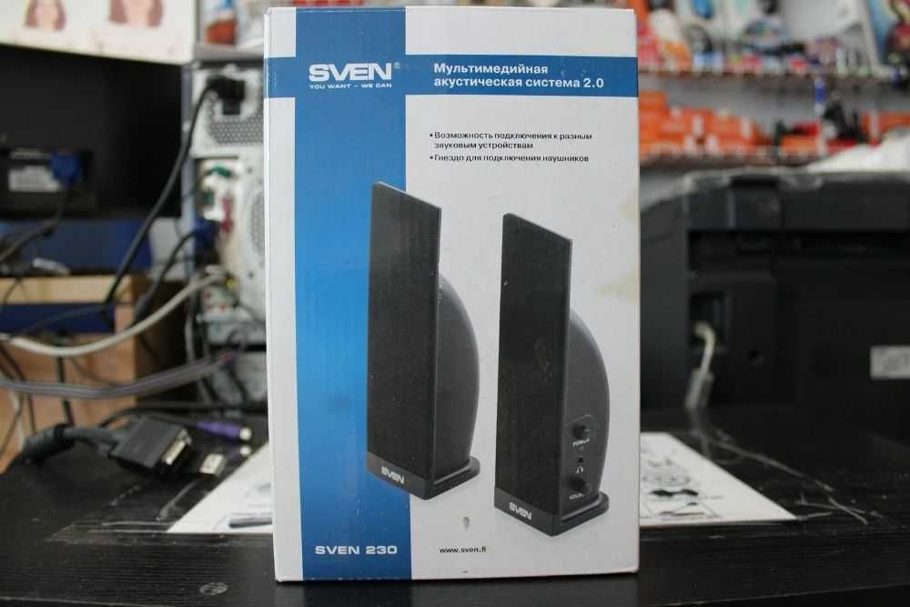 Акустическая система, колонки SVEN 230 черный