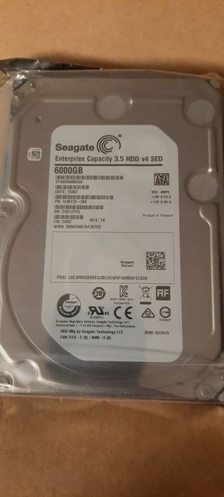 Seagate 3.5 hdd v4 sed 6000 gb