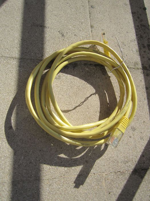 Cabo de rede CAT.5e amarelo 2m