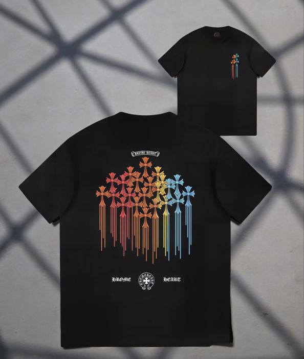 Футболки  Chrome Hearts Logo унисекс Хром Хартс с крестами New Model