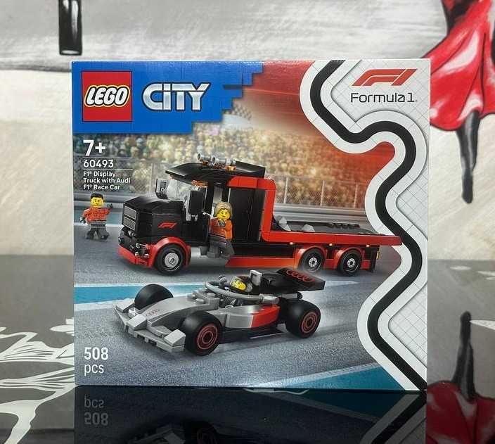 Конструктор LEGO City 60493 Вантажівка для демонстрації F1 із Audi F1