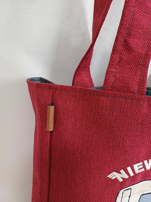Torba zakupowa, shopper z haftem przyczepy Niewiadów N126