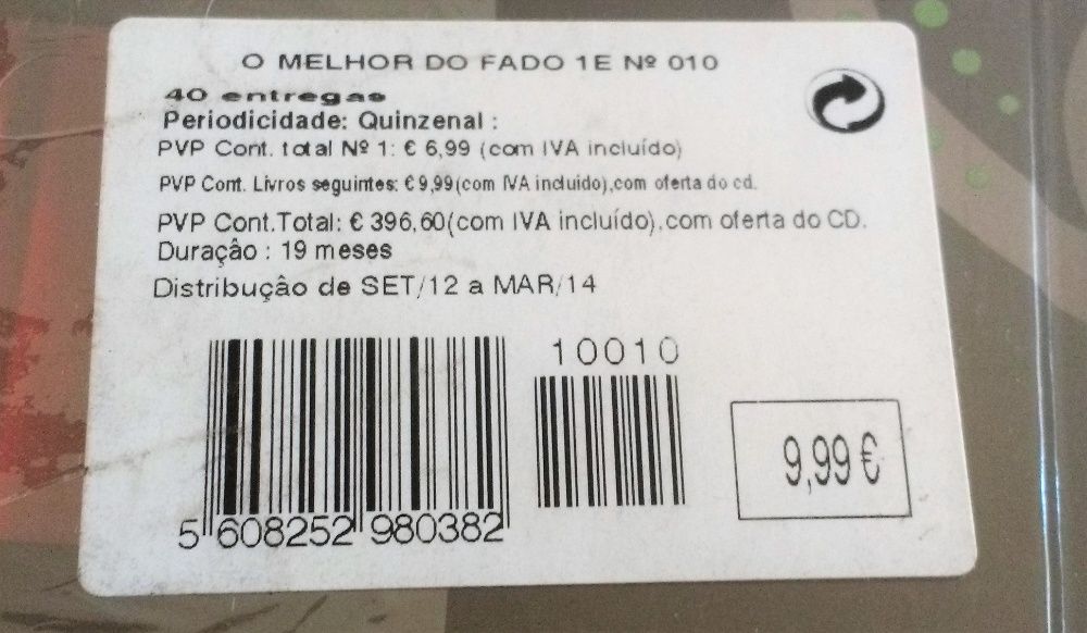 O melhor do Fado a essência do povo português ao vivo em CD
