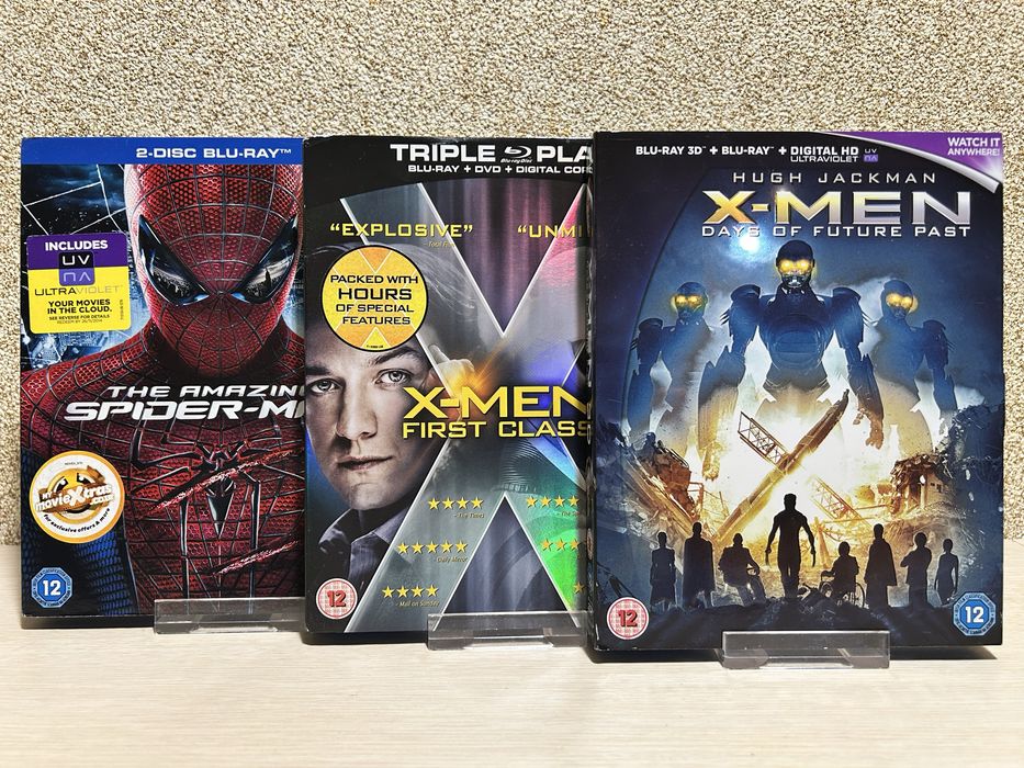 Blu-ray диски Коллекции  Люди Икс / Росомаха / Дэдпул / Новый Человек-паук/Железный человек
